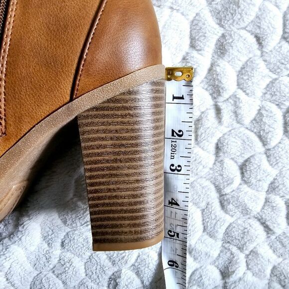 New G by Guess brown boots booties preppy western classy classic 8.5 - Picture 4 of 8